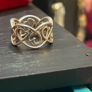 Tiffany & Co. Paloma Picasso Swirl Loving Heart #5 Ring - Size 5.5
